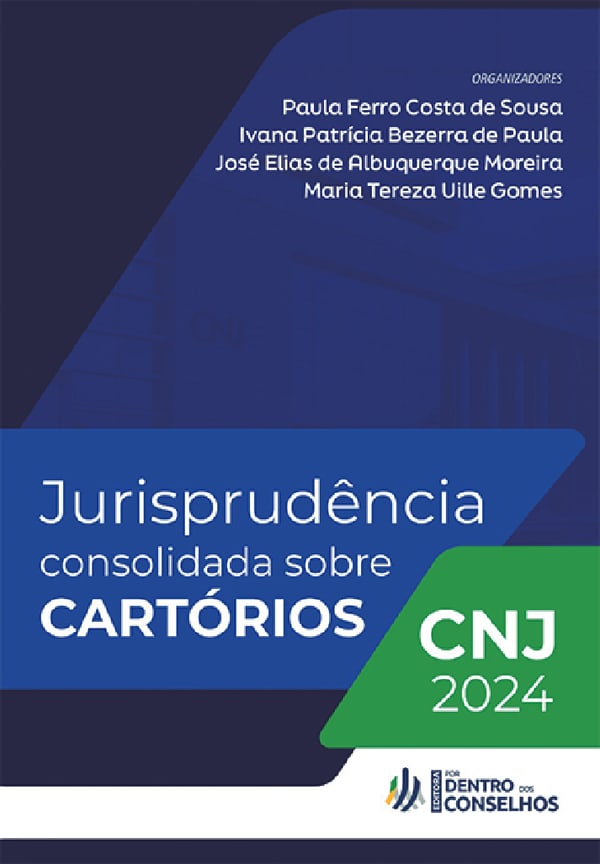 Capa do livro Jurisprudência Consolidada sobre Cartórios CNJ 2024