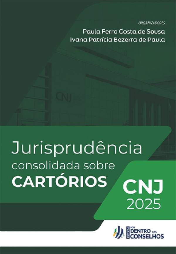 Capa do livro Jurisprudência Consolidada sobre Cartórios CNJ 2025